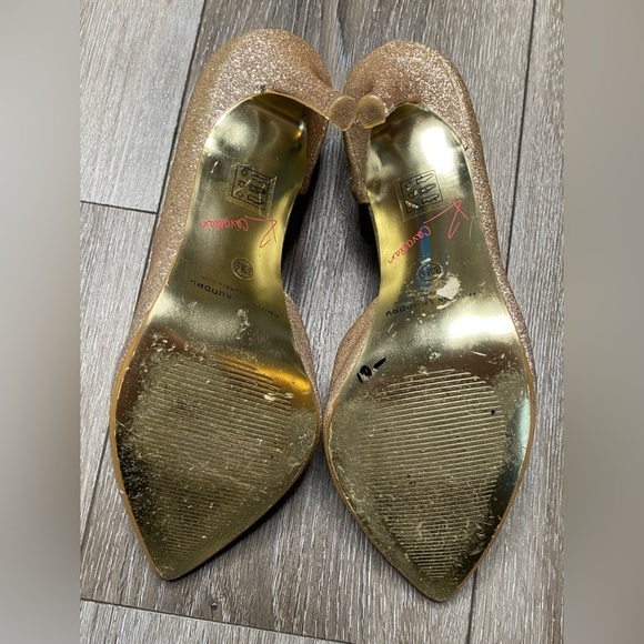 Chinese Laundry By Kristin Cavallari Formal Pointed Toe Heel Sparkly Gold Silver - Picture 5 of 16